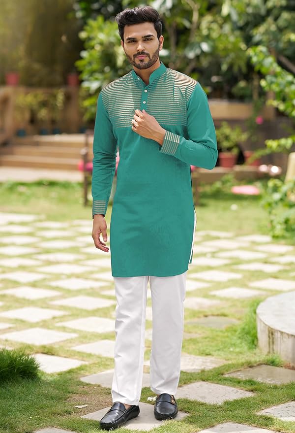 Couple Dress Set Silk Saree & Kurta Pajama