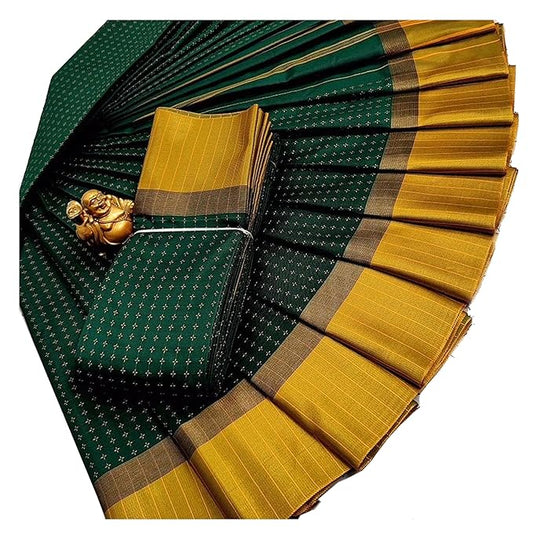 Women Woven Soft Silk Saree With Blouse Piece_freesize