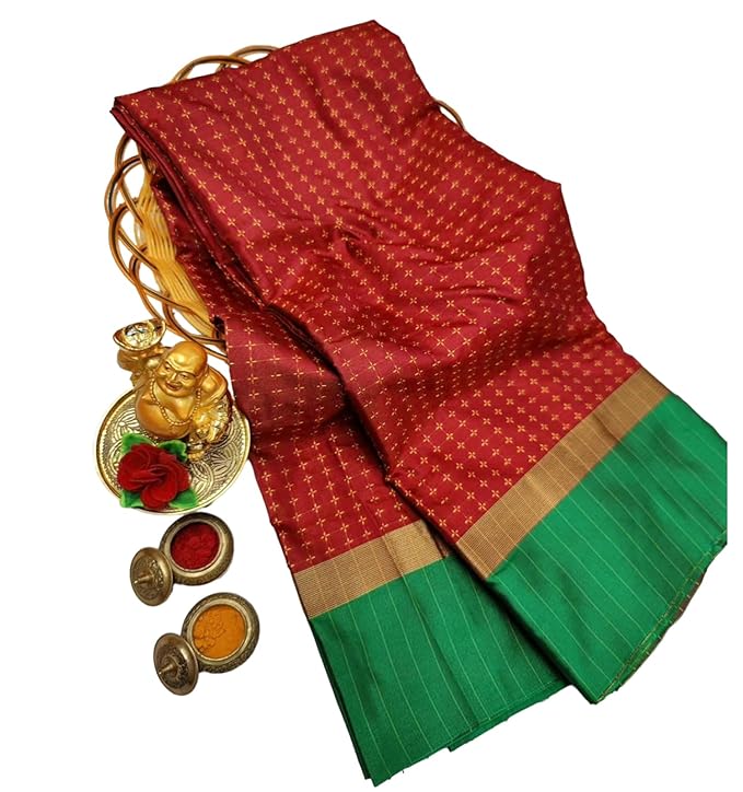 Women Woven Soft Silk Saree With Blouse Piece_freesize