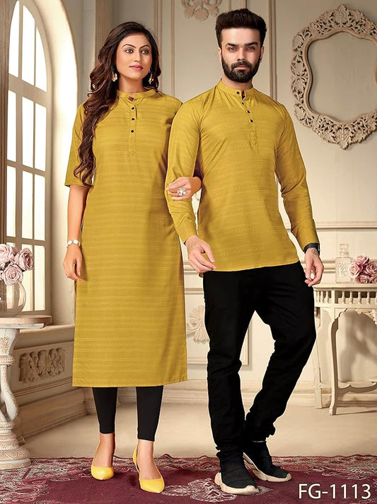 Women and Men Couple Kurta & Kurti Set_Fancy Printed deeess|Dress for Women Casual Dress Pure Couple Kurta & Kurti Set Viscose Royon for Women