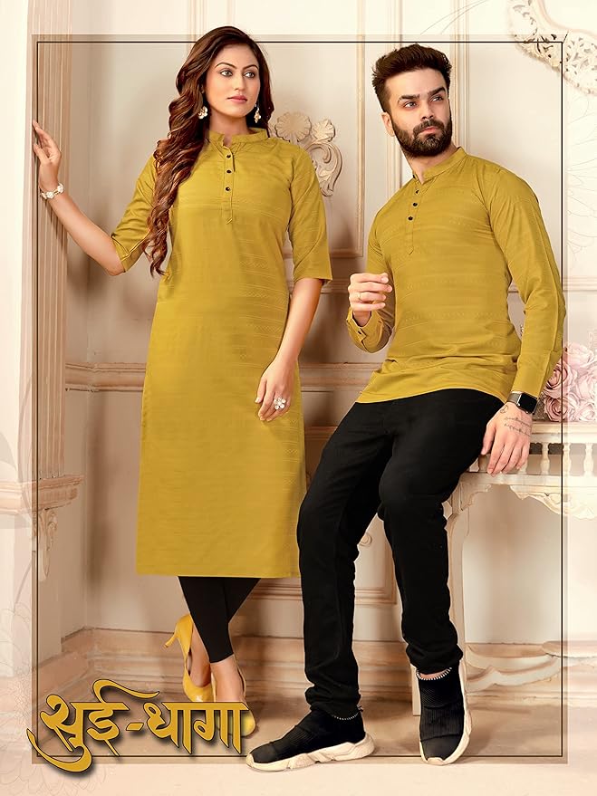 Women and Men Couple Kurta & Kurti Set_Fancy Printed deeess|Dress for Women Casual Dress Pure Couple Kurta & Kurti Set Viscose Royon for Women