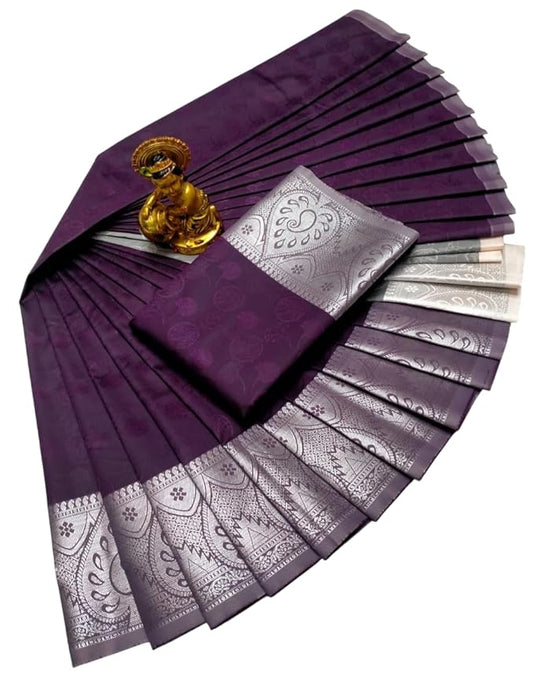 Elegant Poontamizh Saree with Rich Golden Zari Border